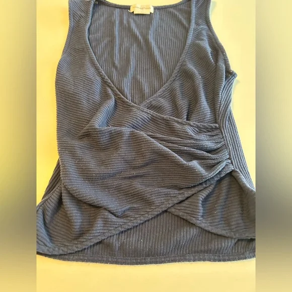Lovers and Friends, Sally Wrap Top, Navy blue, Sleeveless, V- Neck, Sz XS - Picture 8 of 12